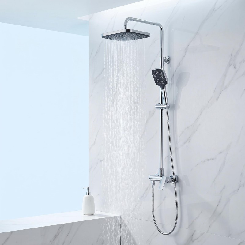 Exposed Brass Thermostatic Shower Set