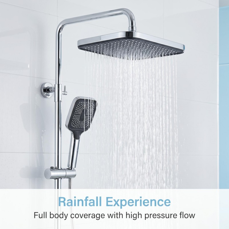 Exposed Brass Thermostatic Shower Set