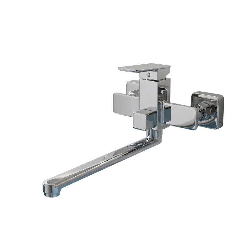 Wall-Mounted Brass Bathtub Faucet